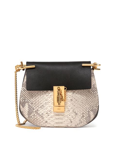 chloe drew mini bag|chloe drew python bag.